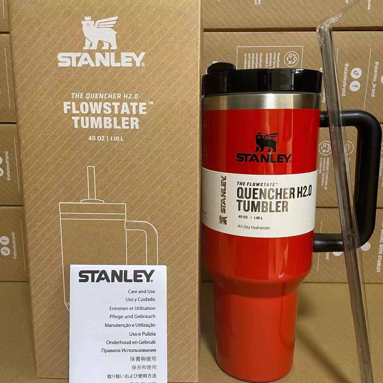 Термочашка Stanley Quencher H2.0 Tumbler из нержавеющей стали 1,18 л Neon Orange (KT6007816)