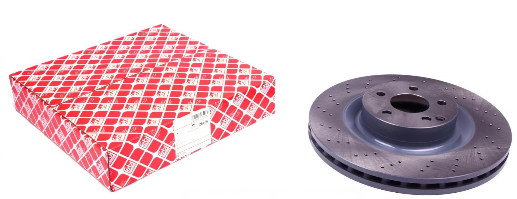 Диск тормозной передний FEBI BILSTEIN для Mercedes S-class W221/E-class W211/W212 05-13 350x32 мм (26406)