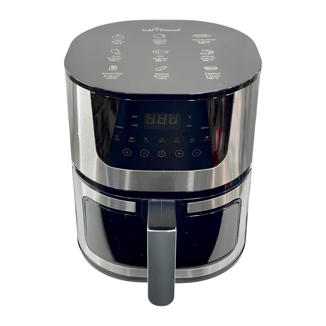 Фритюрниця безолійна Top Kitchen TK 003010 з регулюванням температури та сенсорним дисплеєм 4000 Вт 8 л (є308) - фото 3 Фритюрниця безолійна Top Kitchen TK 003010 з регулюванням температури та сенсорним дисплеєм 4000 Вт 8 л (є308) - фото 3