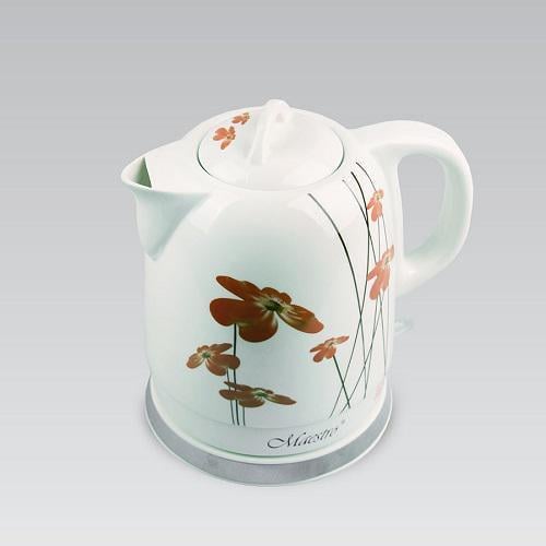 Электрический чайник керамический Maestro 1,5 л 1200 Вт Red Flowers (MR-066-RED-FLOWERS)