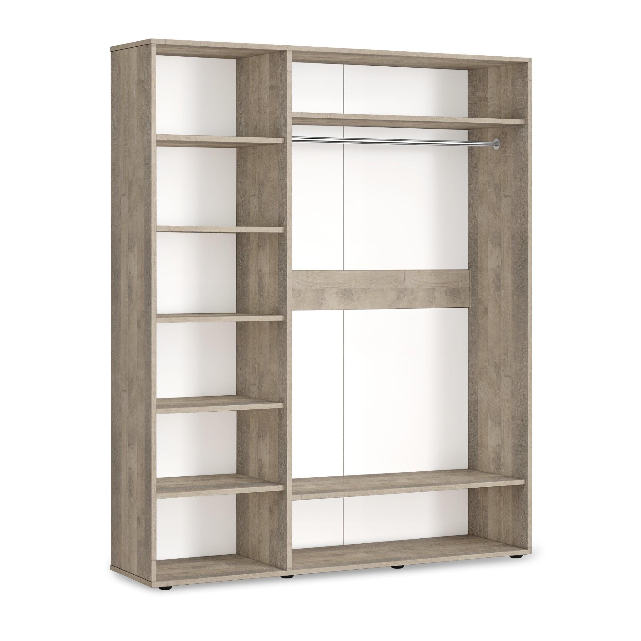 Шафа зі штангою та полицями ST-0027 1800х520х2200 мм Дуб Гранж Пісочний - фото 2 Шафа зі штангою та полицями ST-0027 1800х520х2200 мм Дуб Гранж Пісочний - фото 2