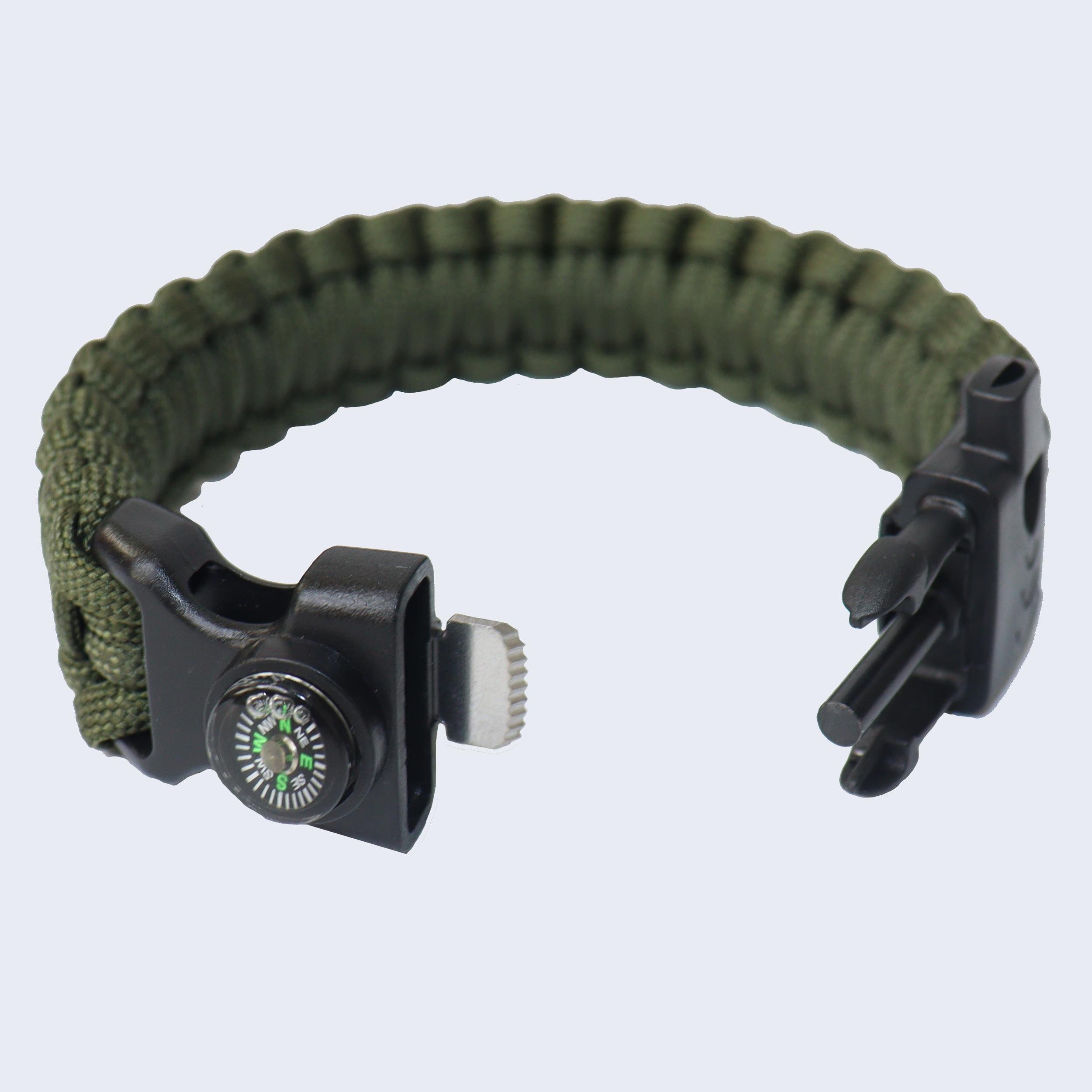 Браслет виживання з паракорду Кобра Safety Survival Bracelet Army Green (021216) - фото 3