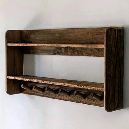 Полка настенная из дерева Якоба Капучино (ПНС/001509)