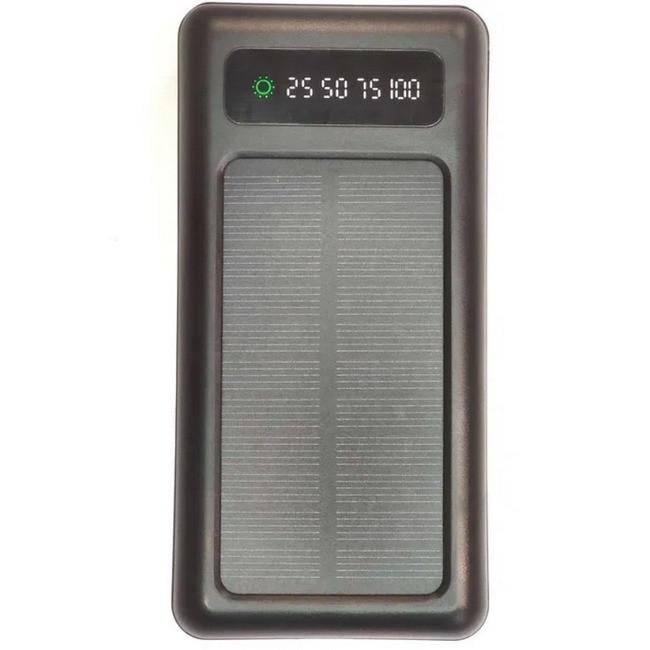 Повербанк UKC Solar Z 8412 с кабелями и солнечной панелью 20000 mAh Black (019869)