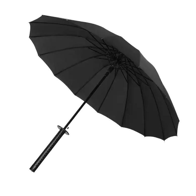 Парасоль-тростина RIAS 06PHQT102-Katana з ручкою в стилі катани 16K Black (3_08603)