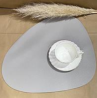 Коврик для сервировки из экокожи капля Серый (BP3321) - фото 9 Коврик для сервировки из экокожи капля Серый (BP3321) - фото 9