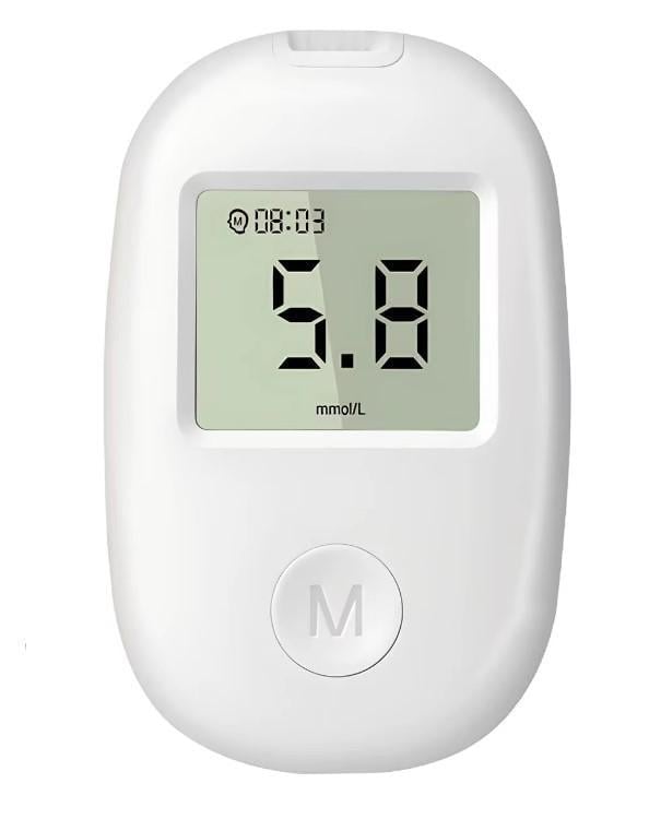 Глюкометр G-171 для измерения сахара в крови с подсветкой экрана Белый (2104618670) - фото 13