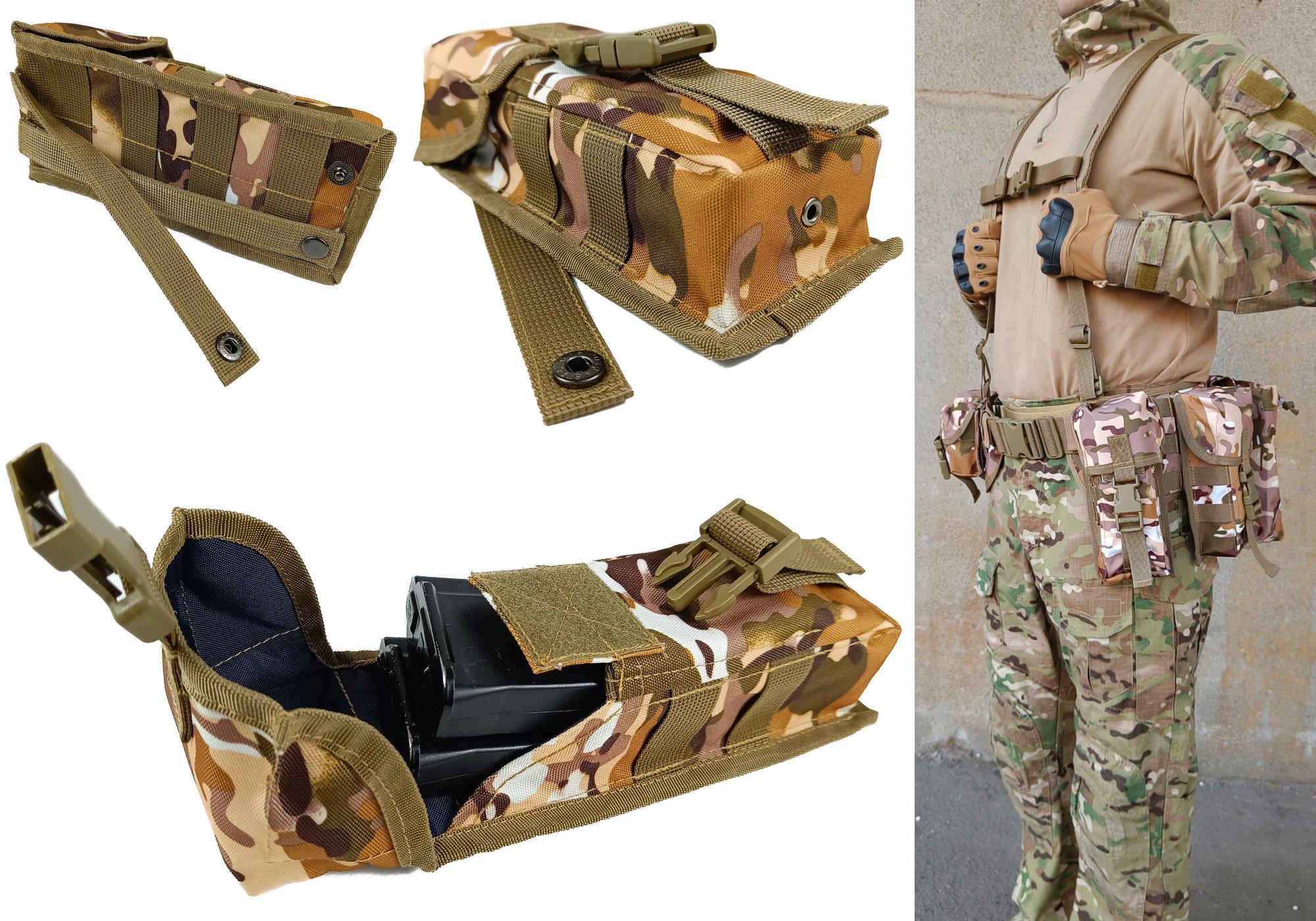 Подсумок Arid Molle PA m2 АК под два магазина 23х10х6 см (EFPA23AR) - фото 2 Подсумок Arid Molle PA m2 АК под два магазина 23х10х6 см (EFPA23AR) - фото 2