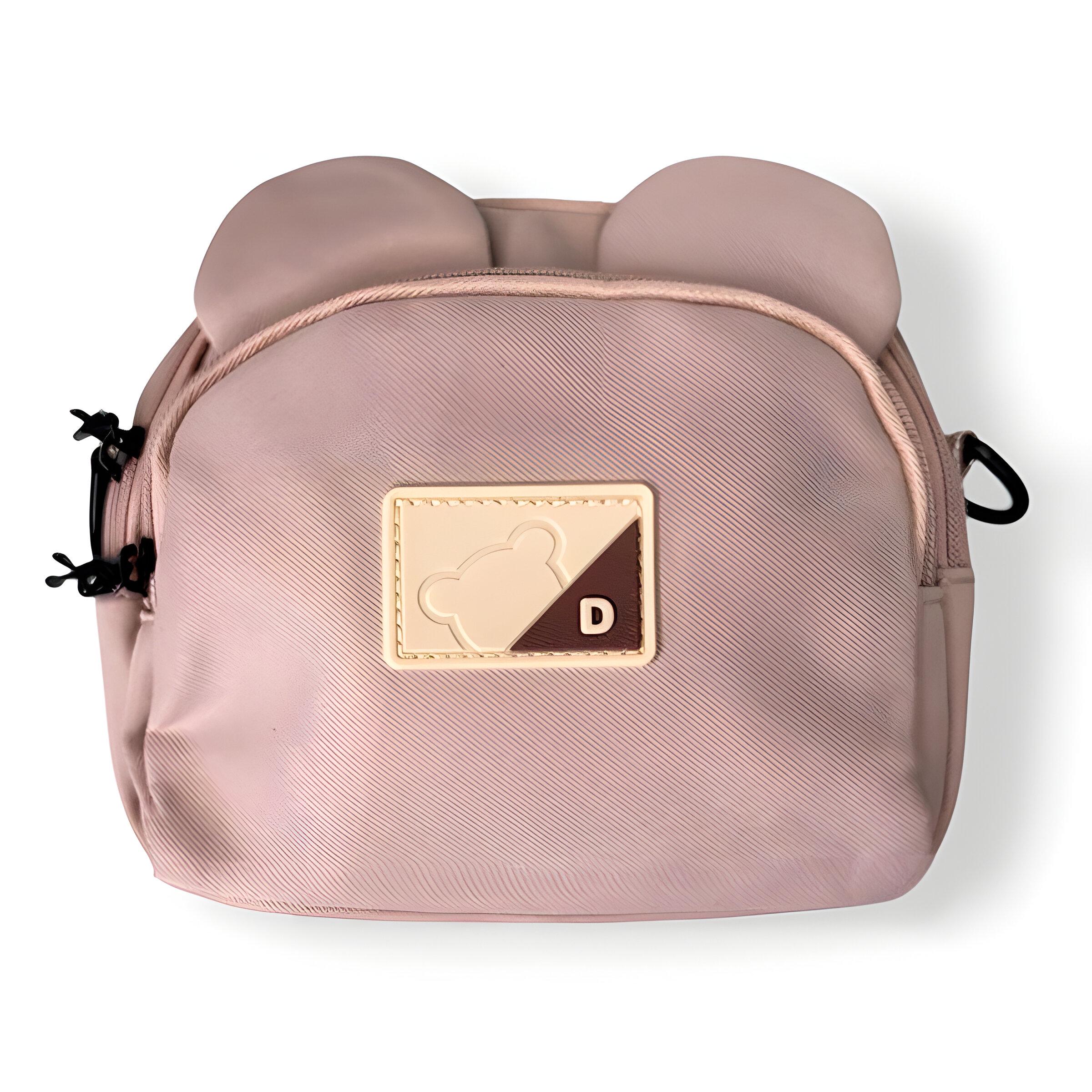 Сумка детская кросс-боди с ушками 19х16х7 см Бежевый (25-571) - фото 6