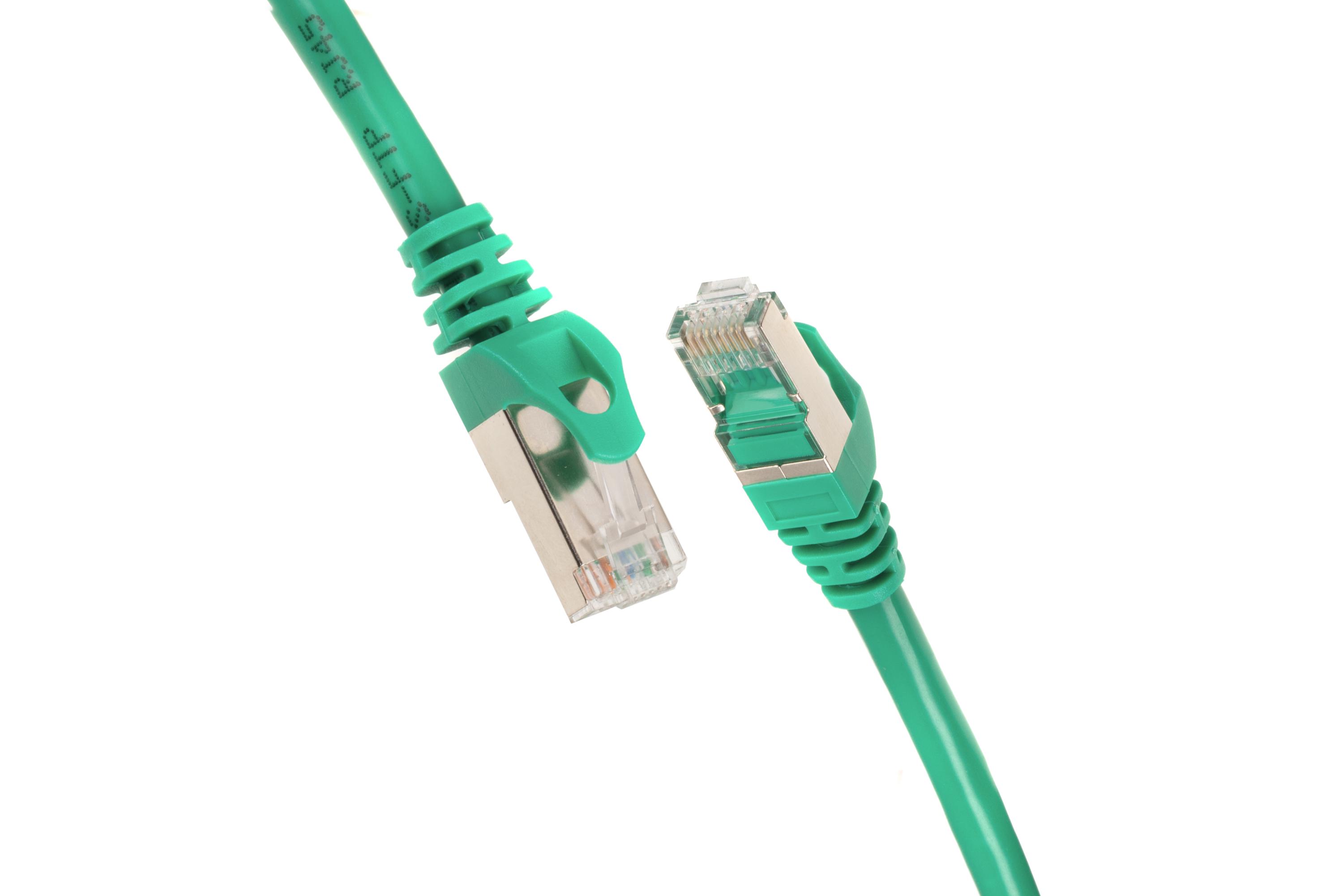 Патч-корд 2E Cat 6 27AWG 0,2 м с двойным экранированием S-FTP Зеленый (2E-PC6SFTPCOP-020GRN) - фото 2