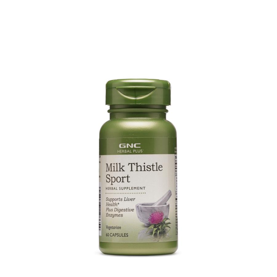 Натуральна добавка GNC Herbal Plus Milk Thistle Sport 60 капс. (6773)