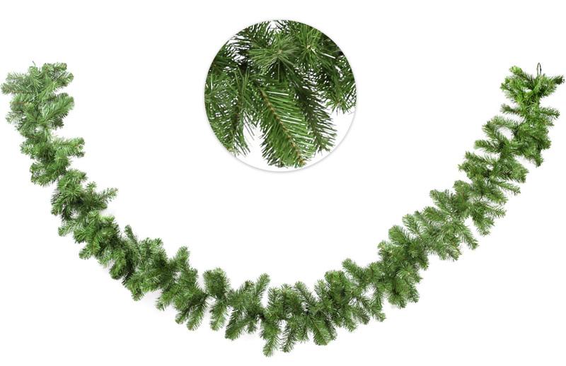 Декоративная искусственная еловая гирлянда 220 веток 274 см (BD-840-200) - фото 2 Декоративная искусственная еловая гирлянда 220 веток 274 см (BD-840-200) - фото 2