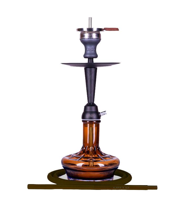 Кальян со стеклянной колбой AMY Unio 005.02 55 см Коричневый (1746213892)