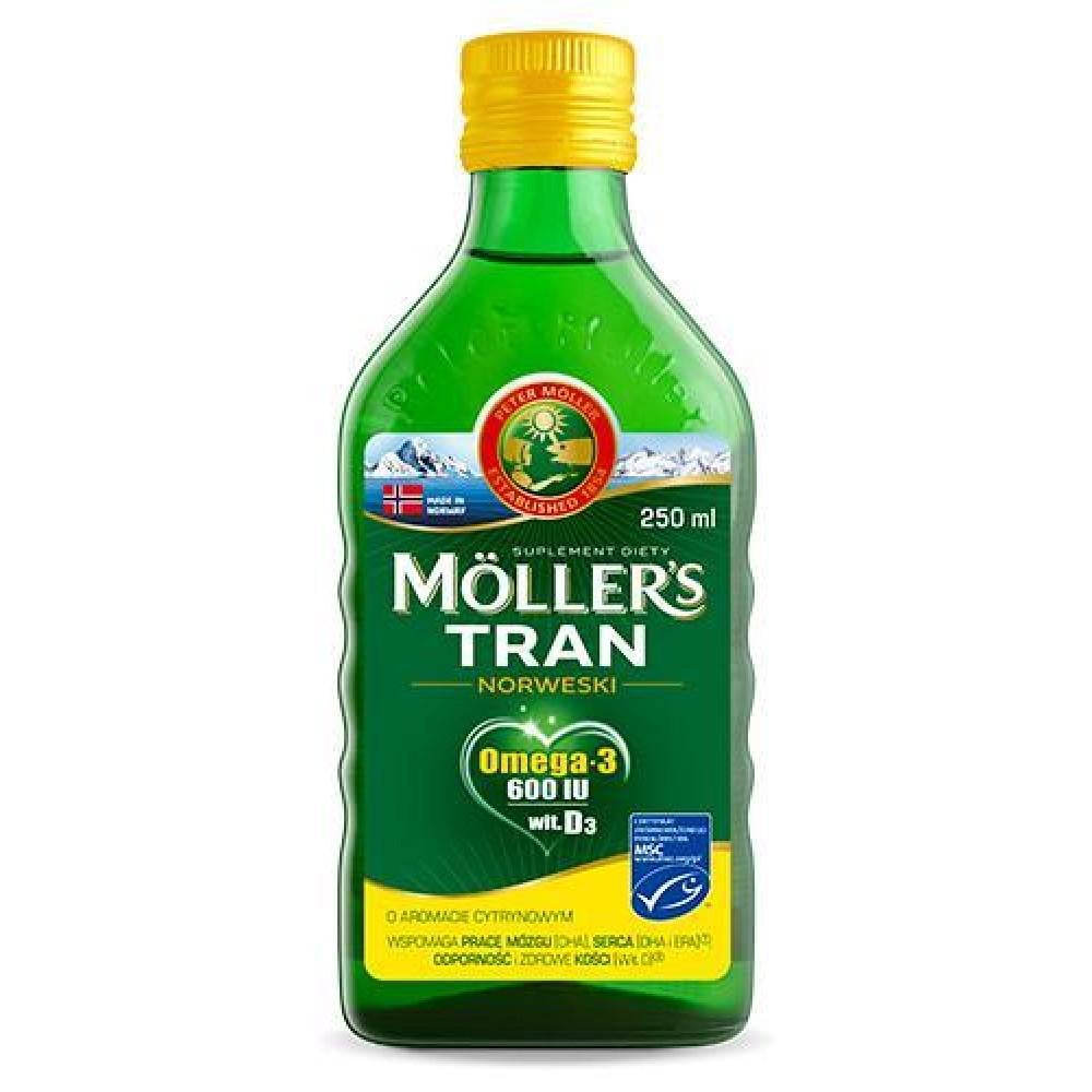 Рыбий жир с лимонным вкусом Mollers Tran Omega (15174970)