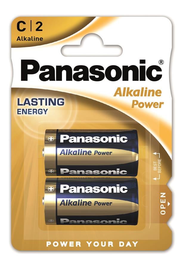 Батарейка Panasonic POWER C/LR14 Alkaline LR14REB/2BP 1,5В 2 шт. (11401192)