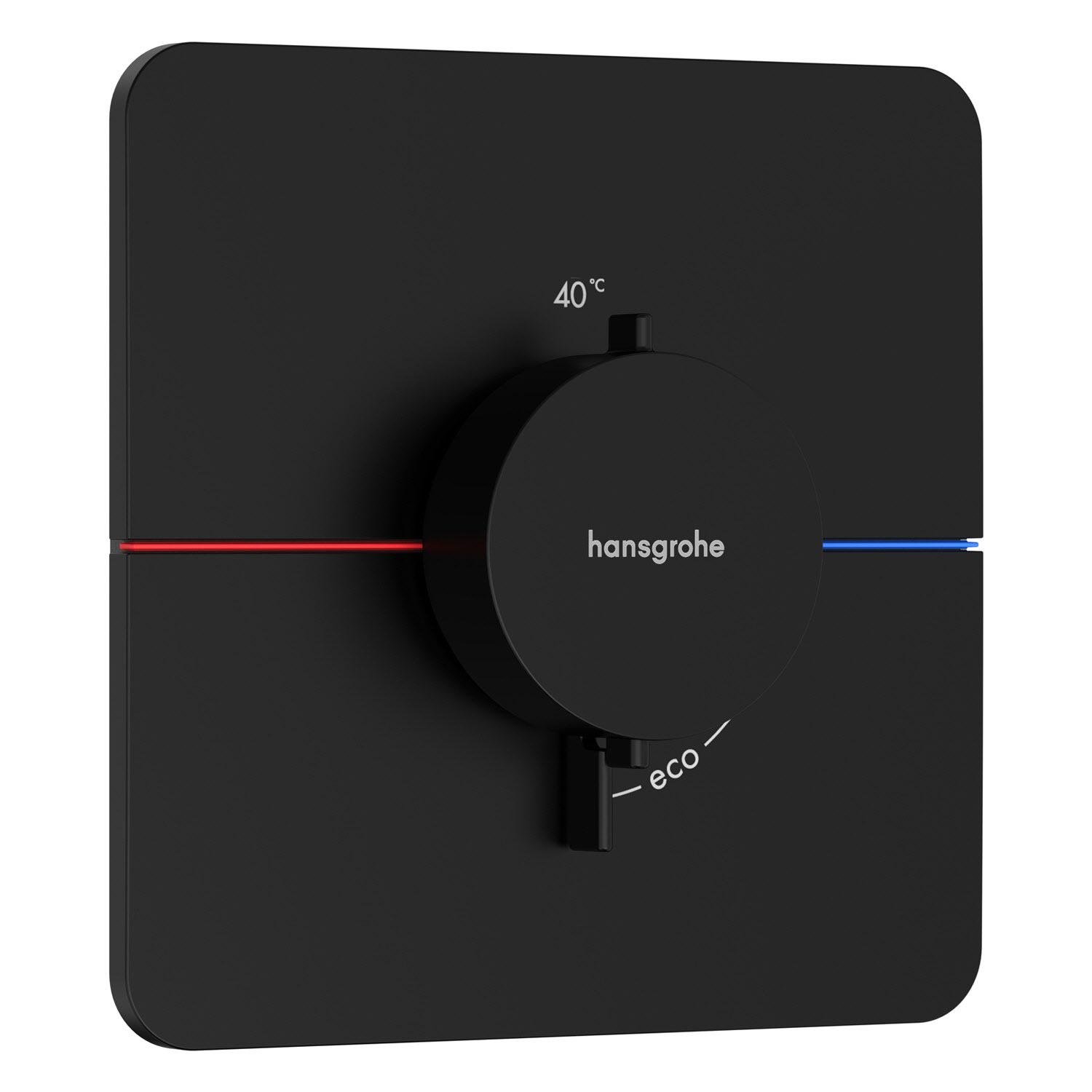 Наружная часть смесителя Hansgrohe ShowerSelect Comfort Q 15588670 с термостатом Черный (227842)