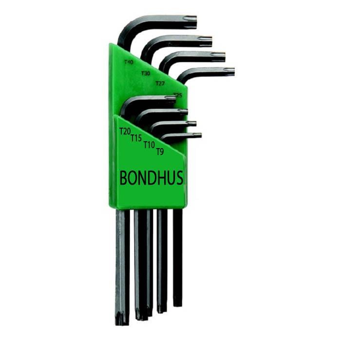 Набор ключей Bondhus TORX 8 шт. T9/T10/T15/T20/T25/T27/T30/T40 (15048)