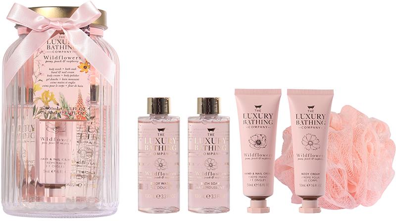 Набор для рук и тела THE LUXURY BATHING Pure Indulgence PPR 2025 гель/пена для ванны/кремы и губка (60455)