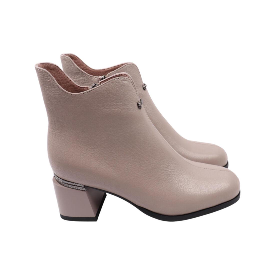 Ботильоны женские Brocoly из кожи р. 37 Серый (389-22DH)