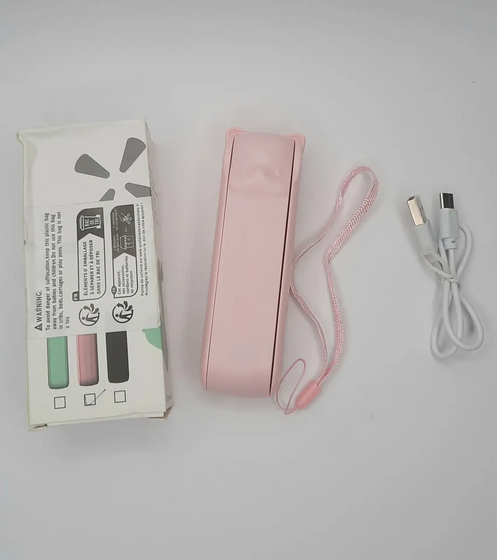 Вентилятор аккумуляторный карманный Fan Розовый (YY-002)