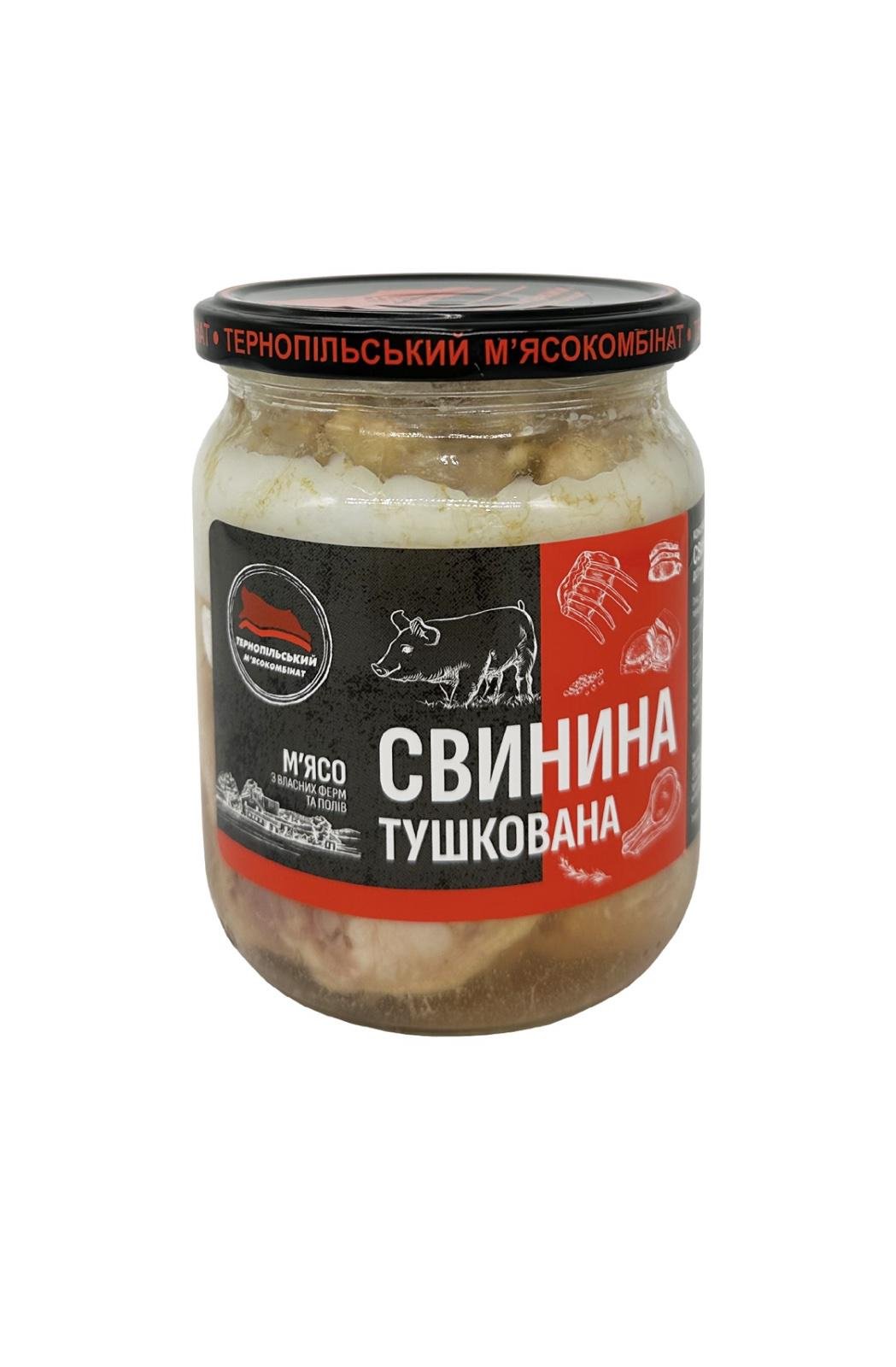 Свинина тушкована Тернопільський м'ясокомбінат 500 г (30853496)