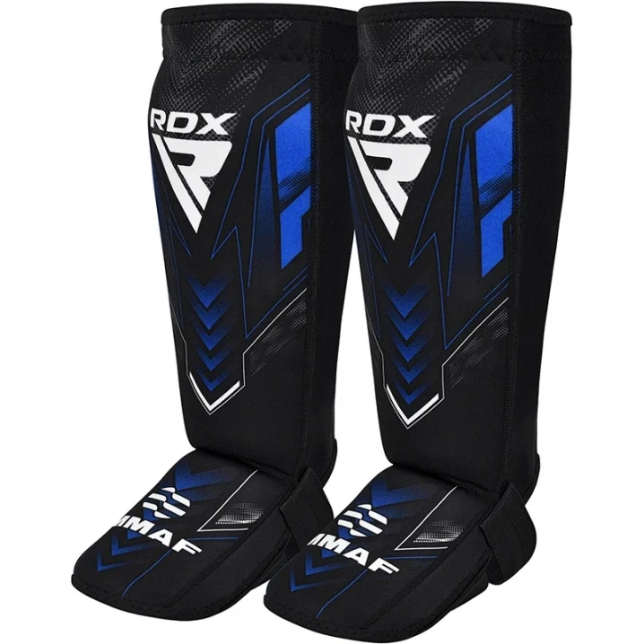 Захист для ніг RDX IMMAF Approved Neoprene Shin Instep Guards L Чорно-синій (3068185104)
