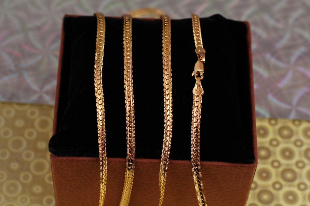 Цепь Xuping Jewelry Снейк с гранкой 50 см х 4 мм Золотистый (2164983445)