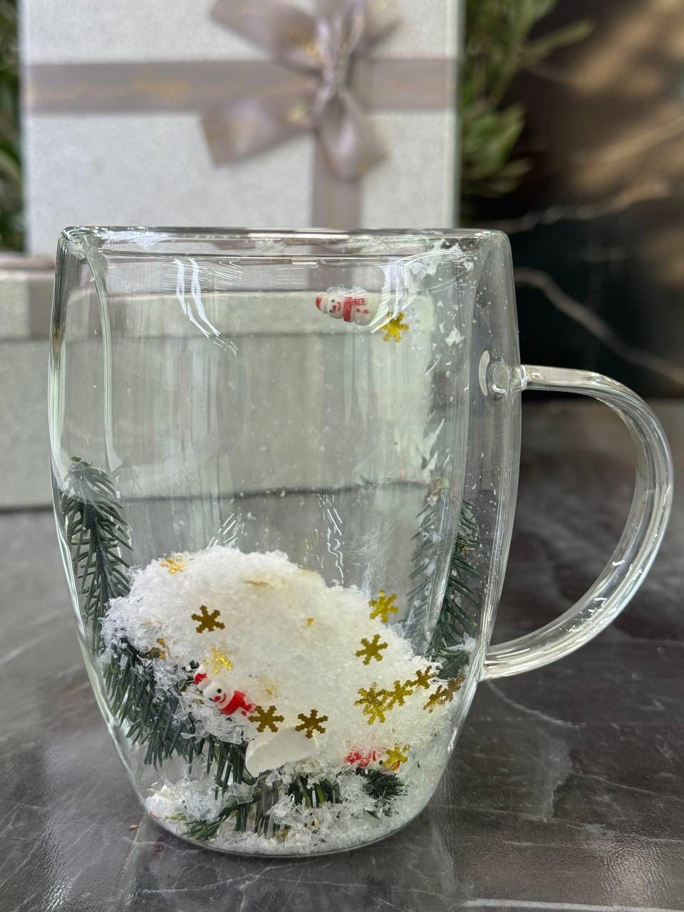 Кружка Olens Новорічний настрій з подвійними стінками 300 мл (8030-543) - фото 1 Кружка Olens Новорічний настрій з подвійними стінками 300 мл (8030-543) - фото 1