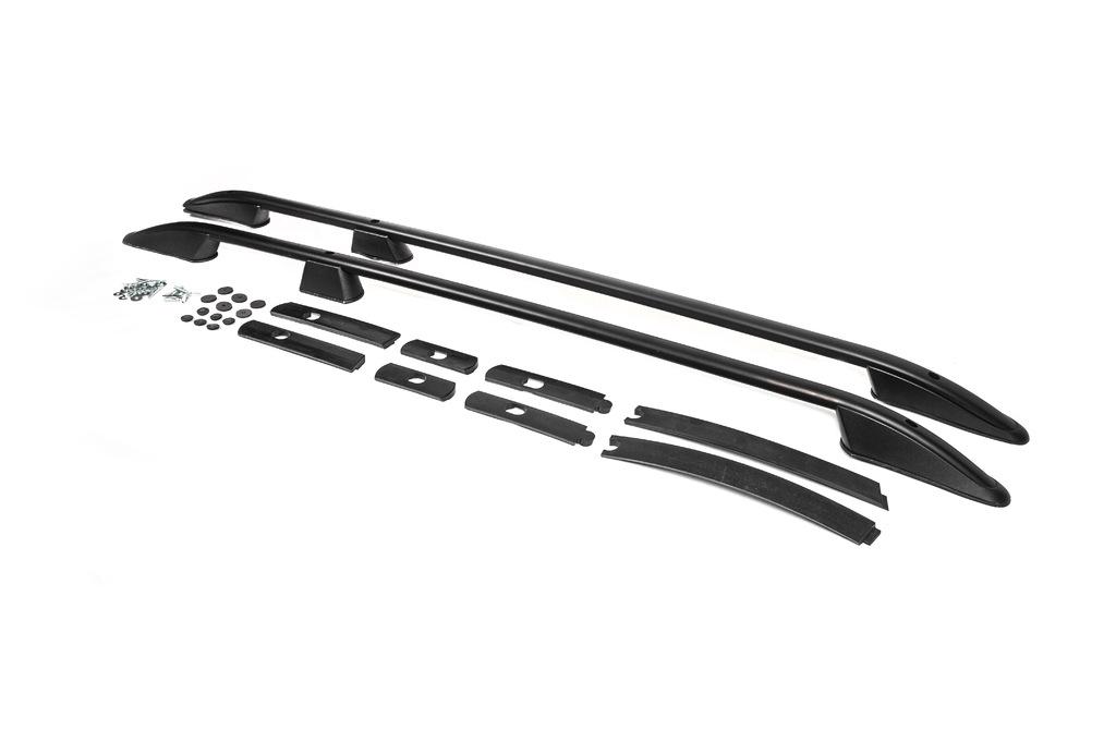 Рейлинги Elegance короткая база Omsa Line для Ford Connect 2014-2021 гг. алюминий/пластик Черный