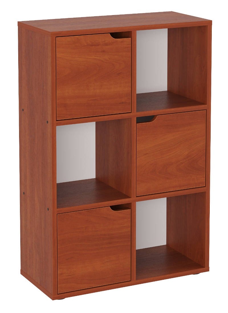 Стеллаж Компанит П 34 59,6х27,5х89,3 см Яблоня (66f00bbae46f9163b5262672)