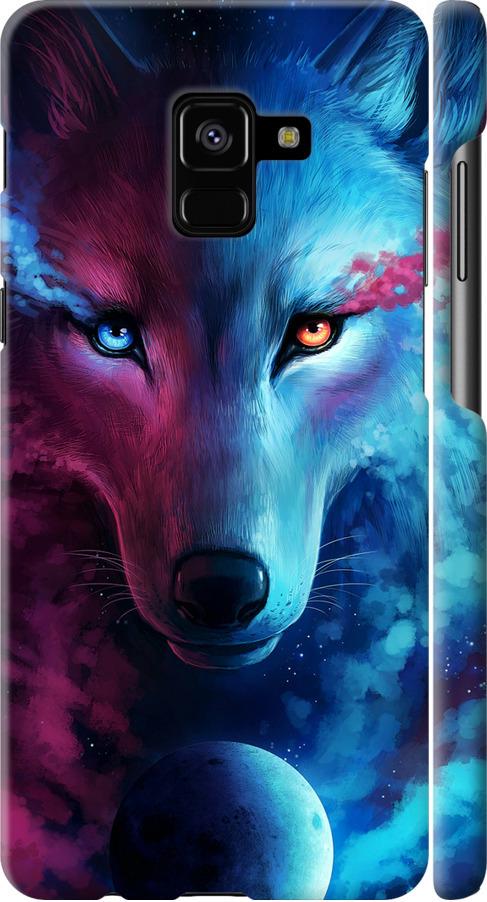 Чехол на Samsung Galaxy A8 Plus 2018 A730F Арт-волк (3999c-1345-42517)
