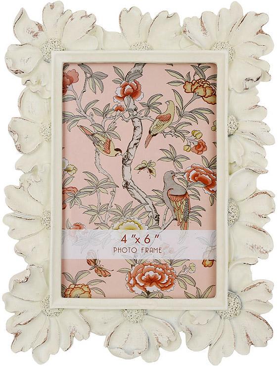 Фоторамка Flowers 10х15 см Белый антик