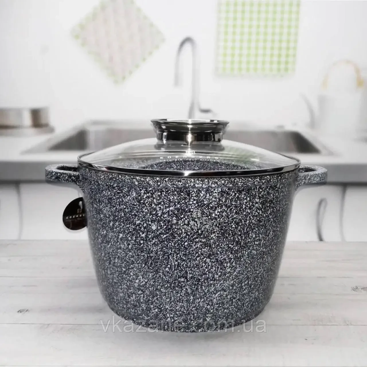 Набор кастрюль Edenberg с антипригарным гранитным покрытием 4 пр. 2 шт. (EB-8045) - фото 2 Набор кастрюль Edenberg с антипригарным гранитным покрытием 4 пр. 2 шт. (EB-8045) - фото 2