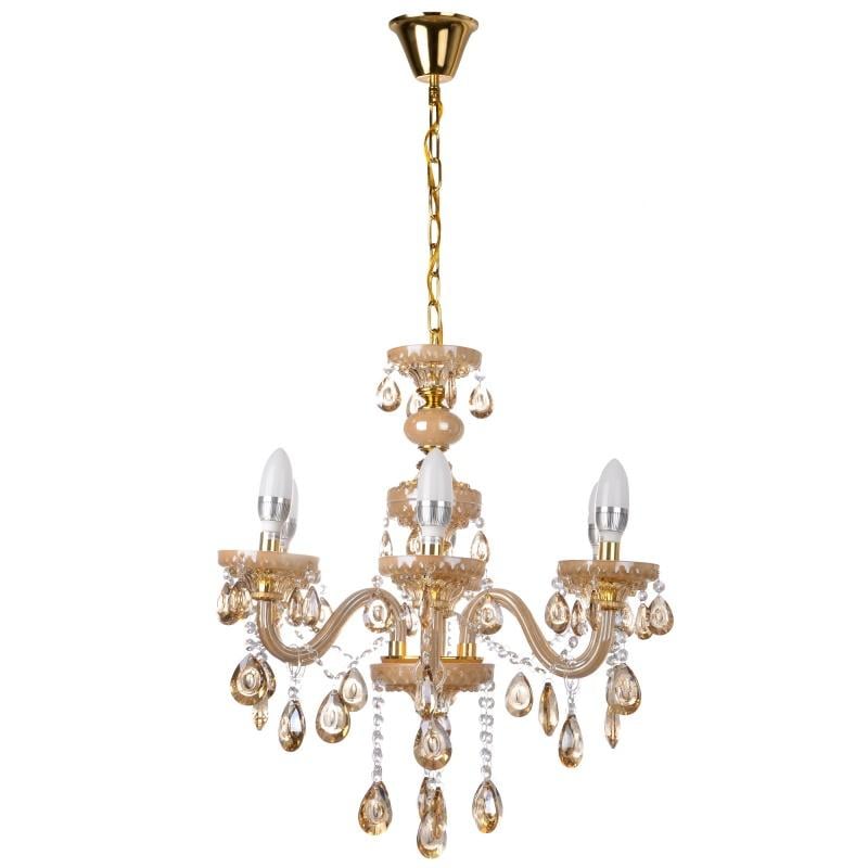 Люстра-свеча подвесная хрустальная Brille BCL-451S/6 E14