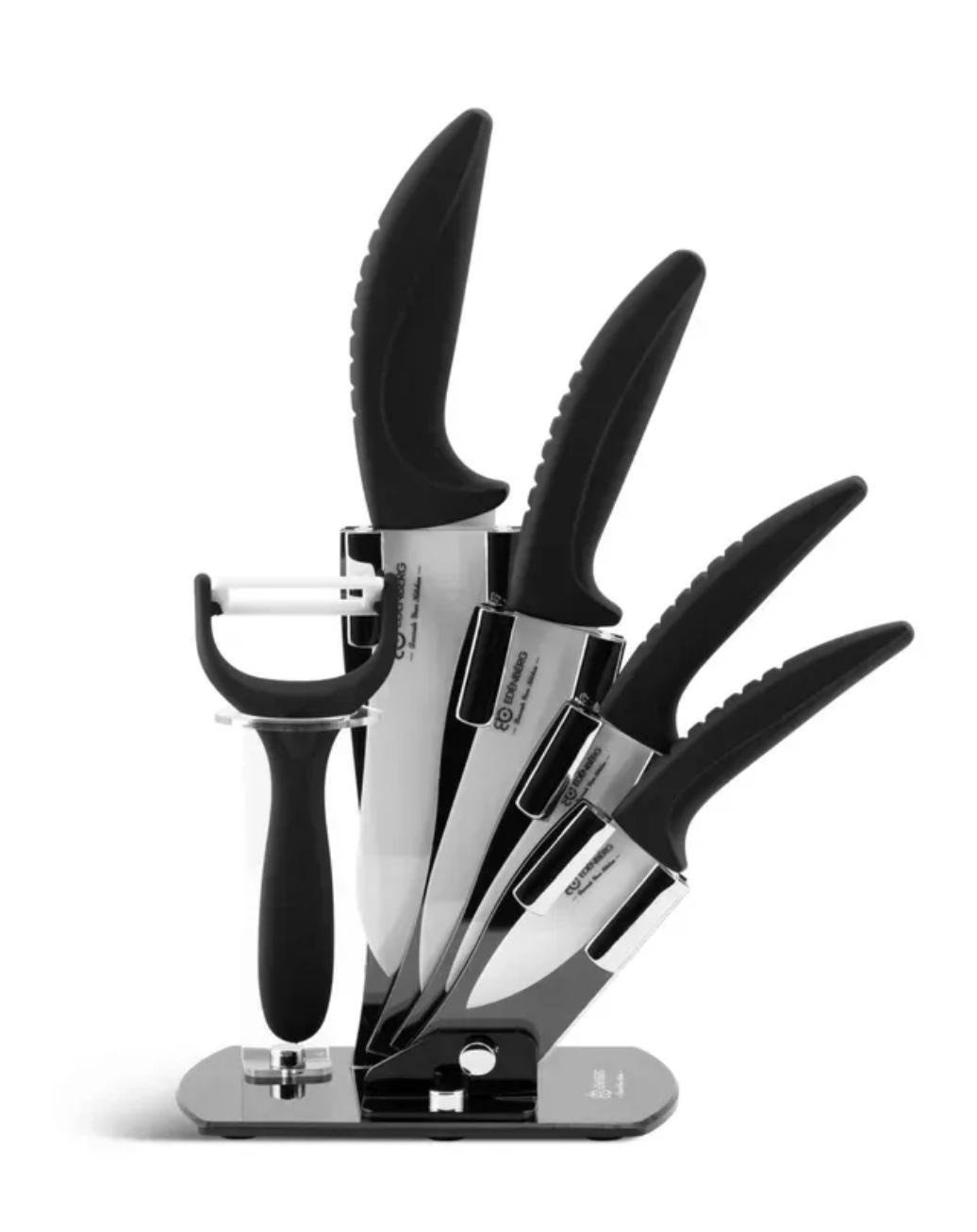 Набір керамічних ножів Edenberg EB-7751 на підставці 6 предметів (EB-7751) Набір керамічних ножів Edenberg EB-7751 на підставці 6 предметів (EB-7751)