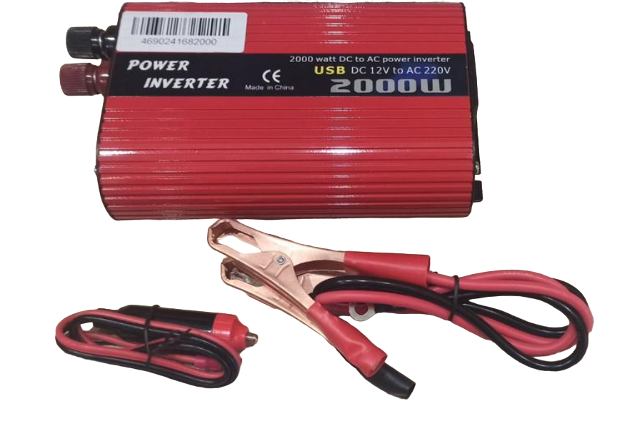 Инвертатор напряжения Wimpex 12V-220V 2000W (2-4-2000)