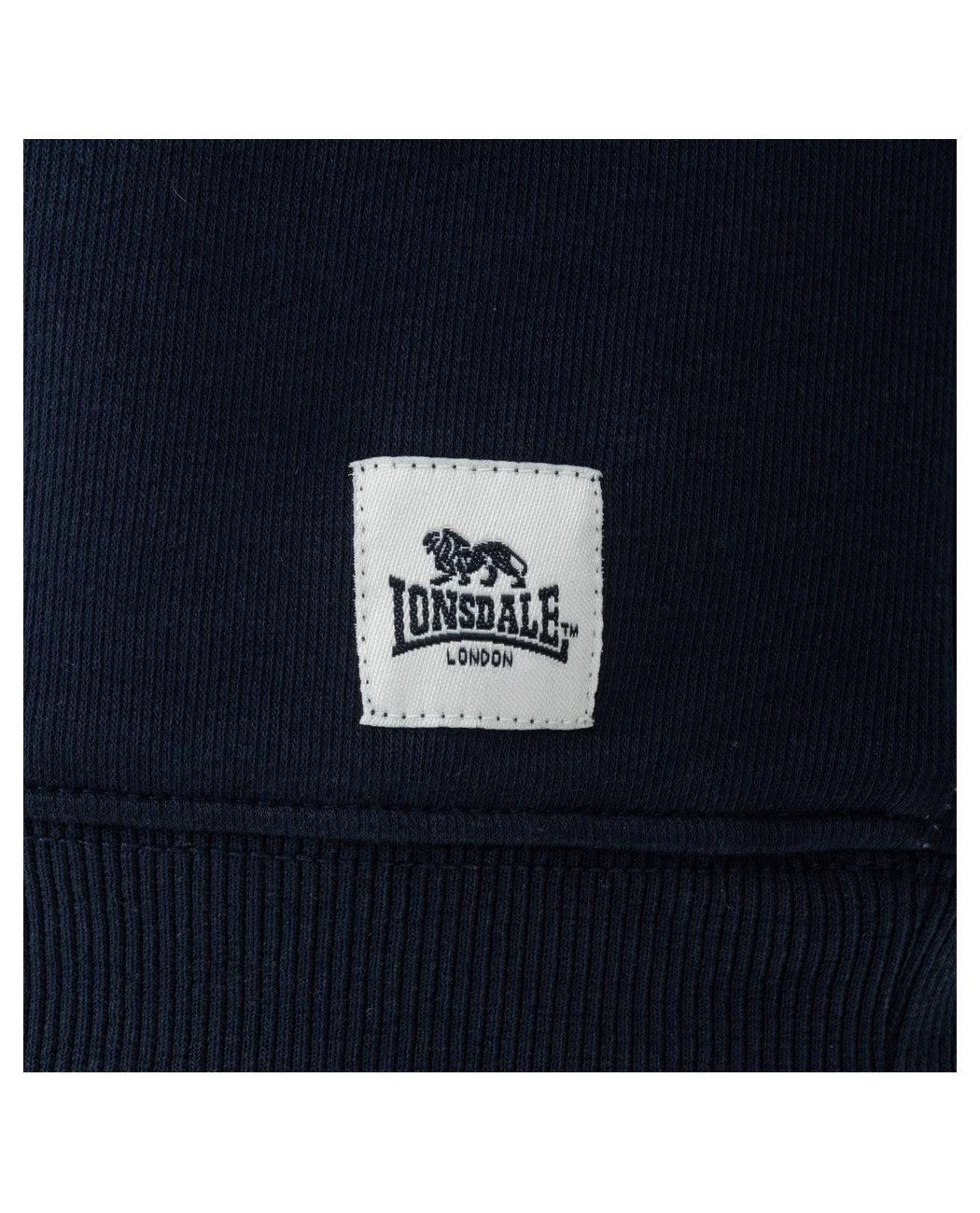 Свитшот базовый Lonsdale 52220618 утепленный на флисе XL Темно-синий (2522206184707) - фото 4