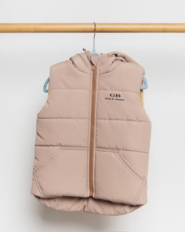 Безрукавка на флисе 122 см Мокко (БФК86-134-д)