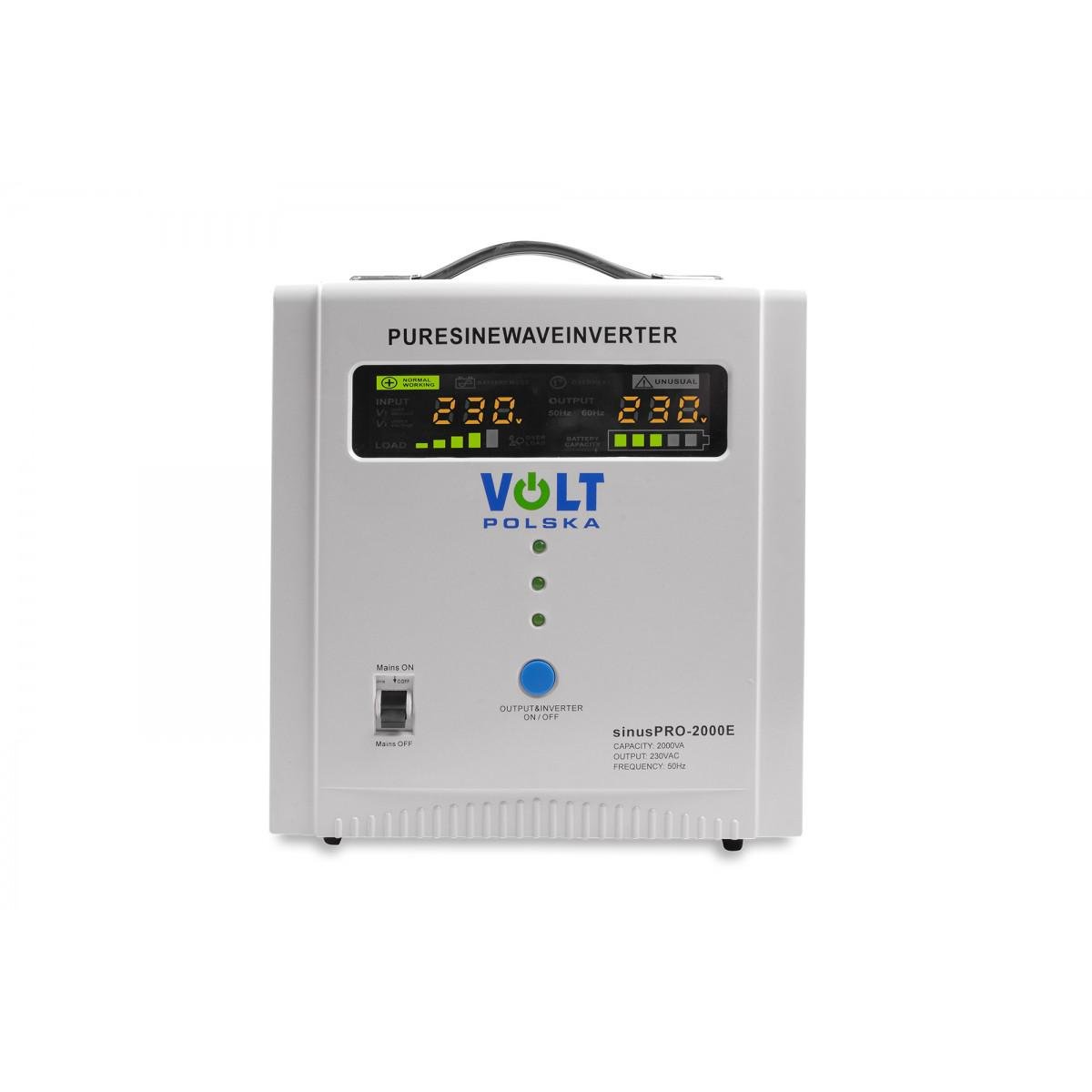 Источник бесперебойного питания Volt Polska Sinus Pro 2000 E 12/230 V 1250/2000 W (9370642)