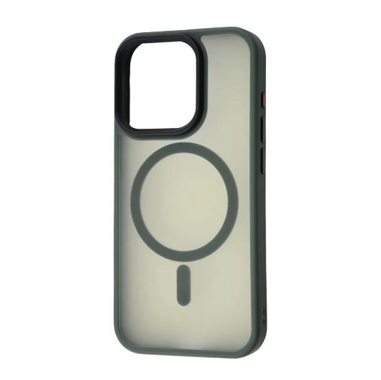 Чехол-накладка для телефона WAVE Matte Insane Case with Magnetic Ring - iPhone 15 green (508340015)