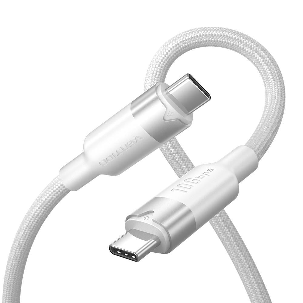 Кабель USB-C на USB-C Vention 100 Вт 0,5 м Белый (TRGWD) Кабель USB-C на USB-C Vention 100 Вт 0,5 м Белый (TRGWD)