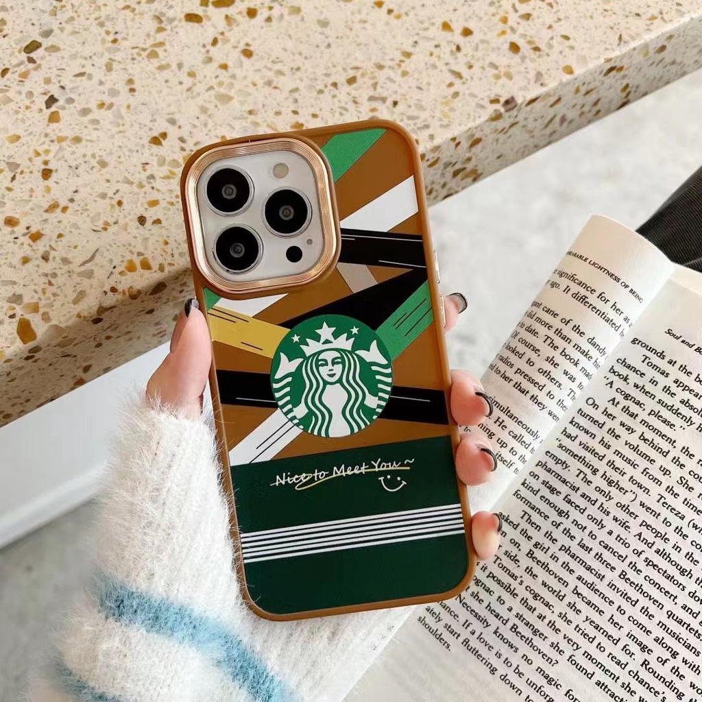Чехол для iPhone 11 Starbucks с защитой камеры Карамельный - фото 2