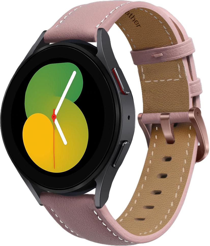 Ремінець шкіряний Folsa для Galaxy Watch 5 40 мм Pink (31537-31)