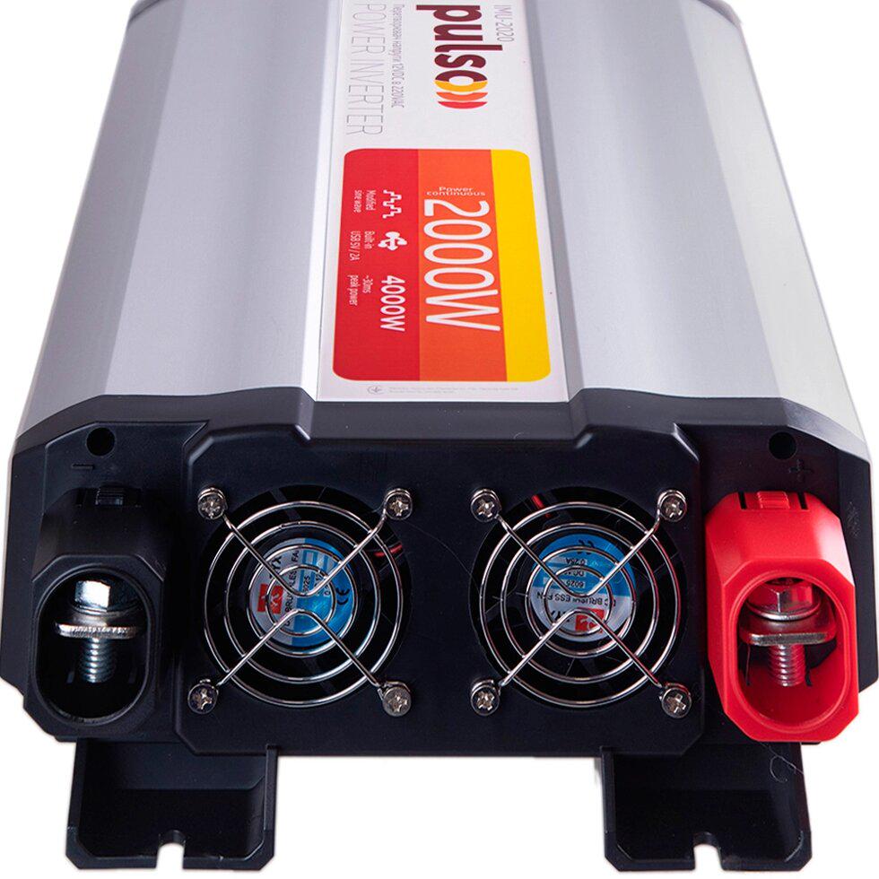 Автомобільний інвертор PULSO IMU-2020 12V-220V/2000W/USB-5VDC2.0A модифікований синус/клеми (IMU-2020) - фото 3 Автомобільний інвертор PULSO IMU-2020 12V-220V/2000W/USB-5VDC2.0A модифікований синус/клеми (IMU-2020) - фото 3