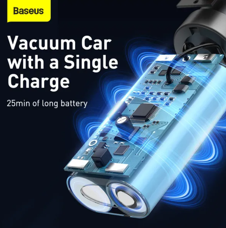 Пилосос BASEUS A0 Pro Car Vacuum Cleaner Powerful Suction 35W 2000 mAh Чорний (C30466500111-00) - фото 9