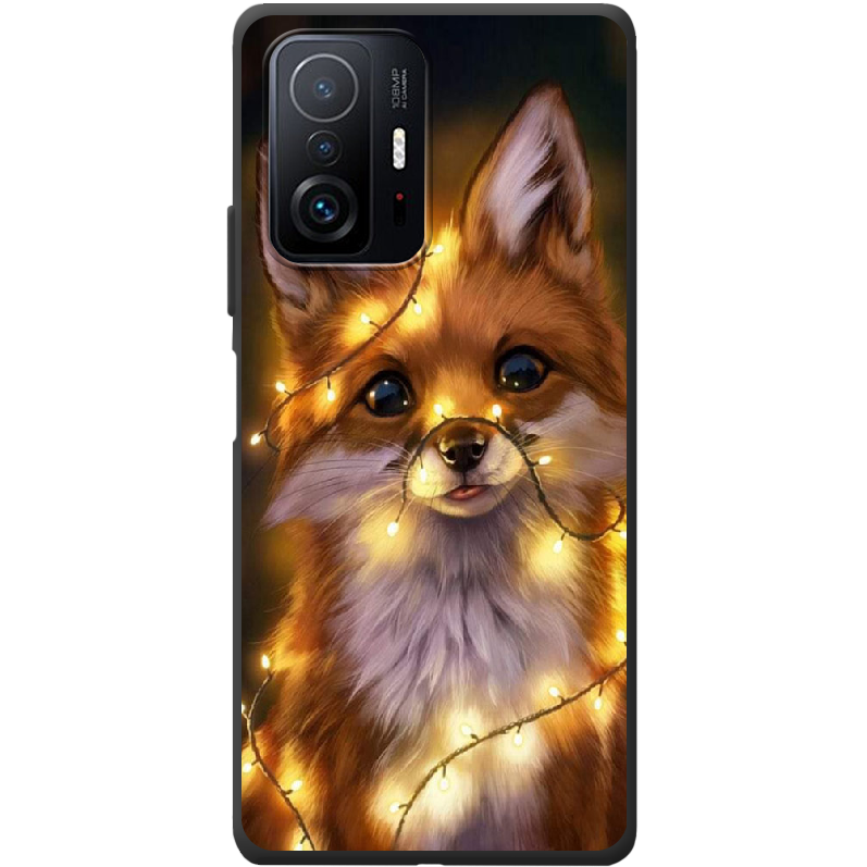 Чохол BoxFace Xiaomi 11T / 11T Pro Різдвяна Лисичка Чорний силікон (43423-up2399-44163)