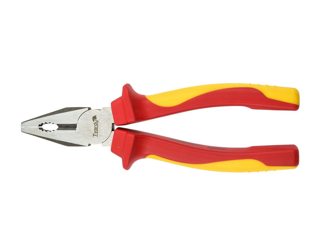 Плоскогубці діелектричні Tvardy VDE 1000V 180 мм (T00901) - фото 1 Плоскогубці діелектричні Tvardy VDE 1000V 180 мм (T00901) - фото 1