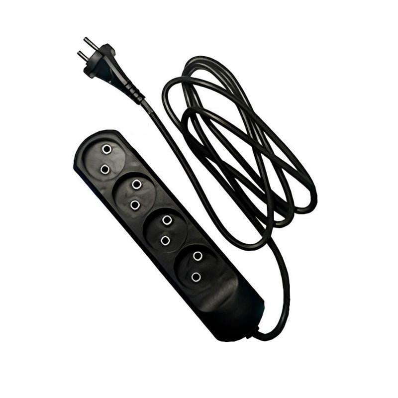 Удлинитель Neomax 3 м 4 гнезда без заземления Черный (NX510403) - фото 1 Удлинитель Neomax 3 м 4 гнезда без заземления Черный (NX510403) - фото 1