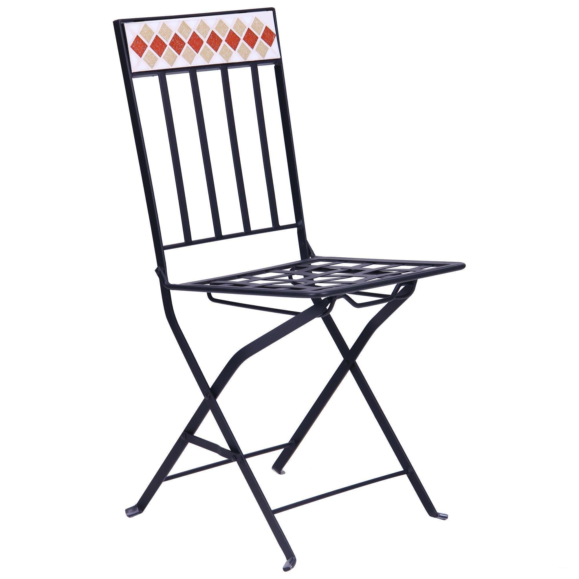 Садовий стілець AMF Арманіяк hy-mfc001 860х380х490 мм Чорний