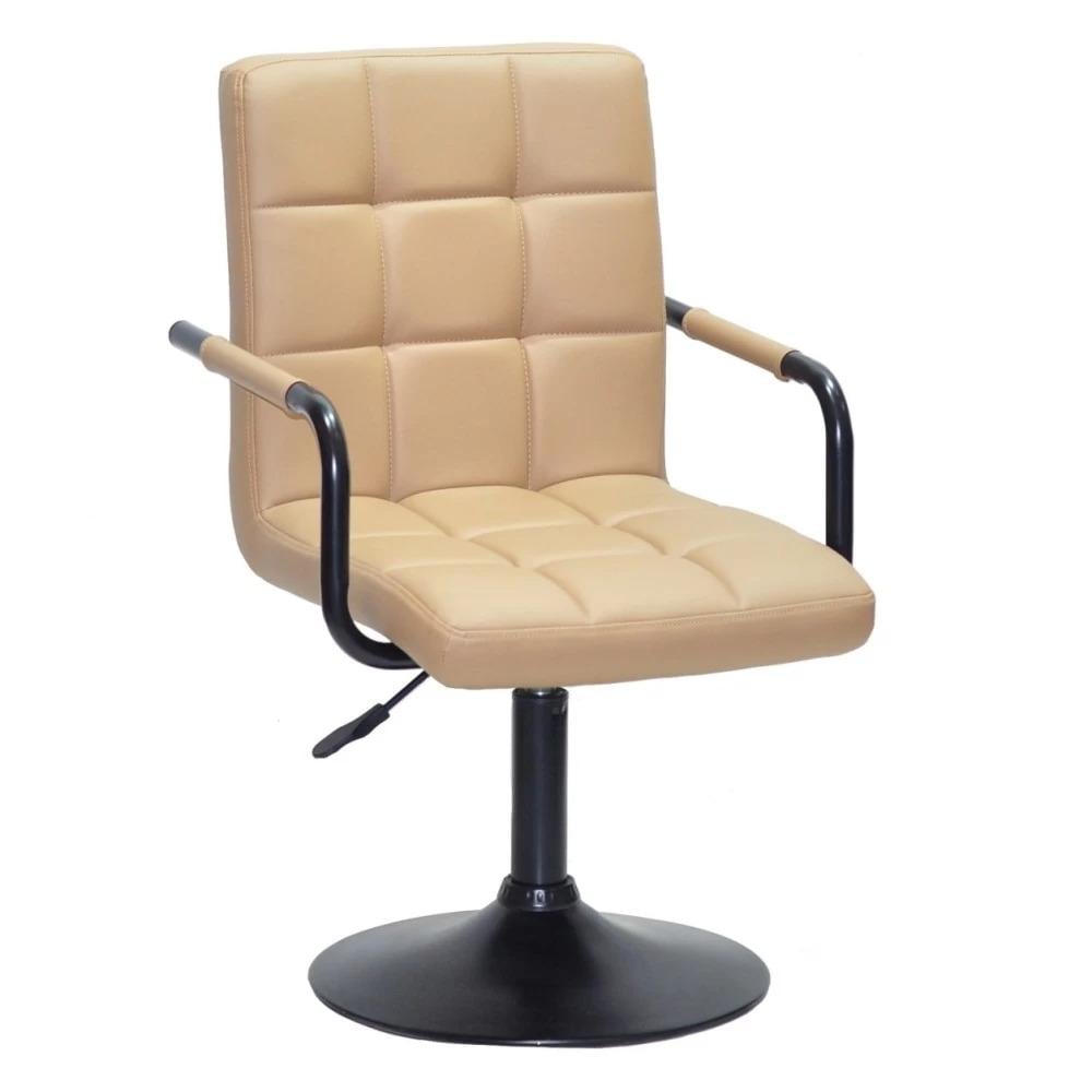 Стул TOWER ARM LIFT BLACK экокожа Бежевый (900532)